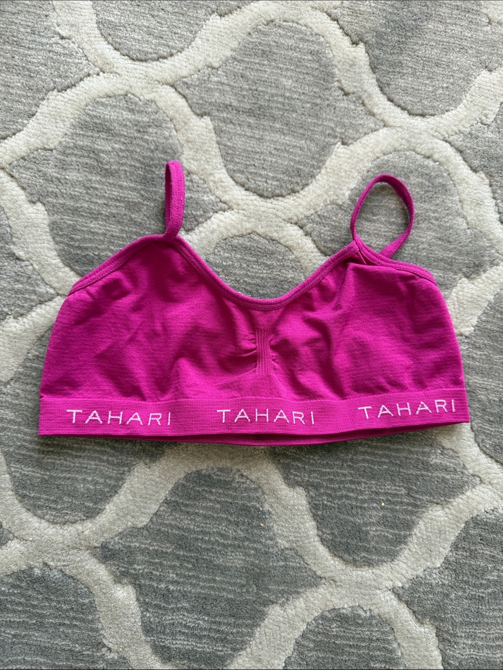 Tahari Bright Magenta Seamless Bralette